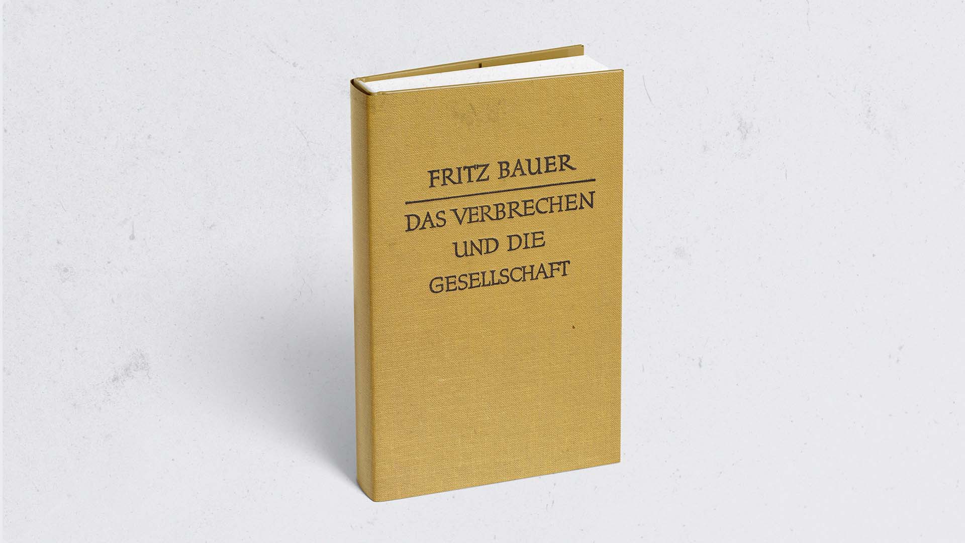 Fritz Bauer's Schriften Das Verbrechen und die Gesellschaft